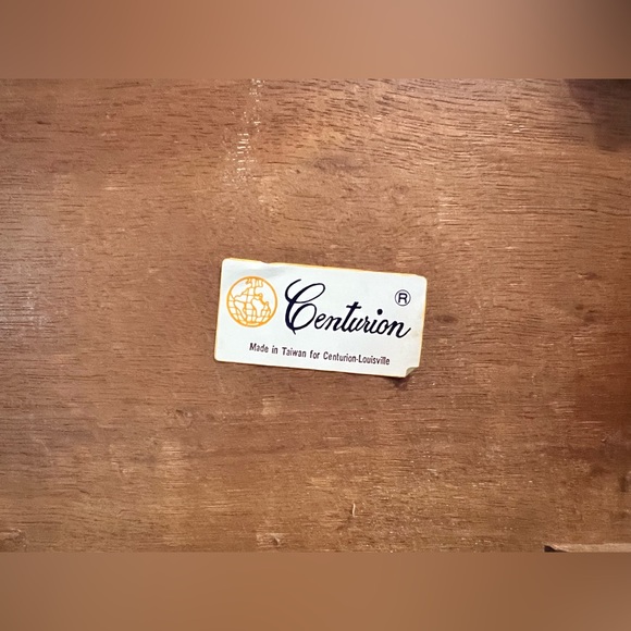 Vintage Centurion Wood Jewelry Box, Front Opening With Rose Mirror Doors - Picture 7 of 7